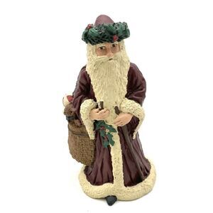 Vintage Carolyn Carpin Storybook Collection Santa Figurine Old World 1984